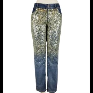 Chicos Gold Jeans